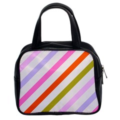 Lines Geometric Background Classic Handbag (two Sides)