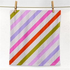 Lines Geometric Background Face Towel