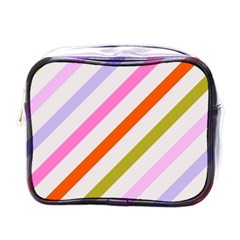 Lines Geometric Background Mini Toiletries Bag (one Side)