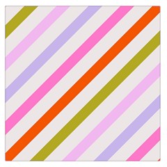 Lines Geometric Background Square Satin Scarf (36  X 36 )