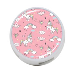 Cute Unicorn Seamless Pattern 4-port Usb Hub (two Sides) by Apen