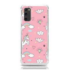 Cute Unicorn Seamless Pattern Samsung Galaxy S20 6 2 Inch Tpu Uv Case by Apen