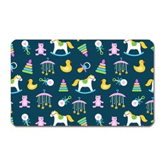 Cute Babies Toys Seamless Pattern Magnet (rectangular)