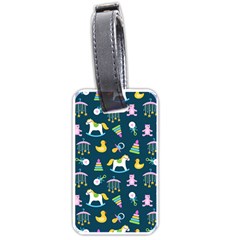 Cute Babies Toys Seamless Pattern Luggage Tag (one Side) by Apen