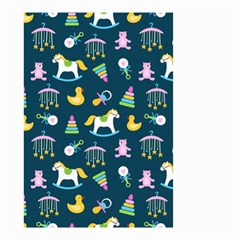 Cute Babies Toys Seamless Pattern Small Garden Flag (two Sides) by Apen