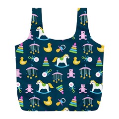 Cute Babies Toys Seamless Pattern Full Print Recycle Bag (l) by Apen