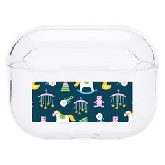 Cute Babies Toys Seamless Pattern Hard Pc Airpods Pro Case by Apen