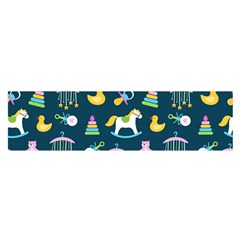 Cute Babies Toys Seamless Pattern Oblong Satin Scarf (16  X 60 ) by Apen