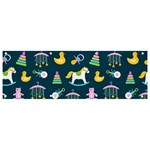 Cute Babies Toys Seamless Pattern Banner and Sign 9  x 3  Front