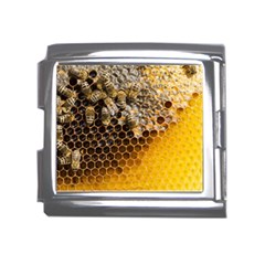 Honeycomb With Bees Mega Link Italian Charm (18mm) by Apen