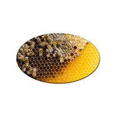 Honeycomb With Bees Sticker (oval) by Apen