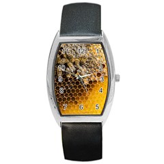 Honeycomb With Bees Barrel Style Metal Watch by Apen