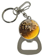 Honeycomb With Bees Bottle Opener Key Chain by Apen