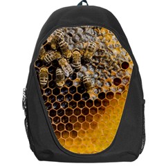 Honeycomb With Bees Backpack Bag by Apen