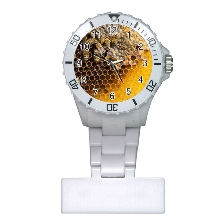 Honeycomb With Bees Plastic Nurses Watch