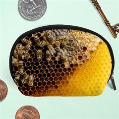 Honeycomb With Bees Accessory Pouch (large) by Apen