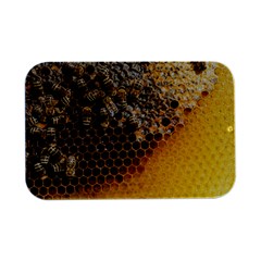 Honeycomb With Bees Open Lid Metal Box (silver)   by Apen