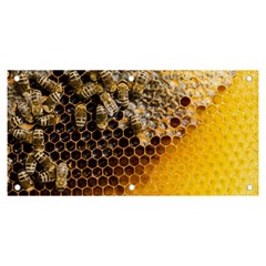 Honeycomb With Bees Banner And Sign 6  X 3 