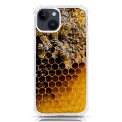 Honeycomb With Bees Iphone 14 Tpu Uv Print Case by Apen