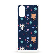 Cute Astronaut Cat With Star Galaxy Elements Seamless Pattern Samsung Galaxy S20 6 2 Inch Tpu Uv Case by Apen