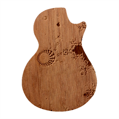 Apple Males Almond Bread Abstract Mathematics Guitar Shape Wood Guitar Pick Holder Case And Picks Set by Apen