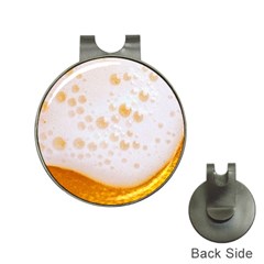 Beer Foam Texture Macro Liquid Bubble Hat Clips With Golf Markers by Cemarart