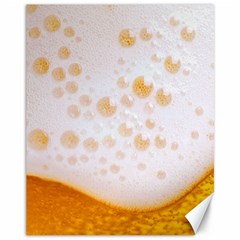 Beer Foam Texture Macro Liquid Bubble Canvas 11  X 14  by Cemarart