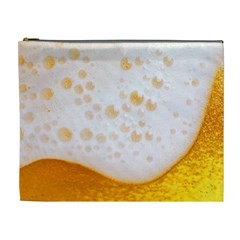 Beer Foam Texture Macro Liquid Bubble Cosmetic Bag (xl) by Cemarart