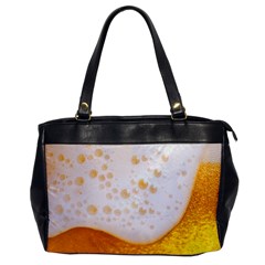 Beer Foam Texture Macro Liquid Bubble Oversize Office Handbag by Cemarart