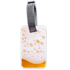 Beer Foam Texture Macro Liquid Bubble Luggage Tag (two Sides) by Cemarart