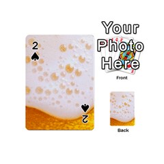 Beer Foam Texture Macro Liquid Bubble Playing Cards 54 Designs (mini) by Cemarart