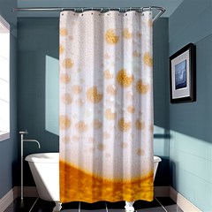 Beer Foam Texture Macro Liquid Bubble Shower Curtain 36  X 72  (stall)  by Cemarart