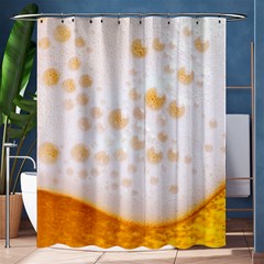 Beer Foam Texture Macro Liquid Bubble Shower Curtain 60  X 72  (medium)  by Cemarart