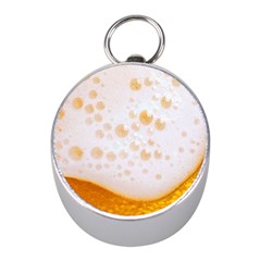 Beer Foam Texture Macro Liquid Bubble Mini Silver Compasses by Cemarart