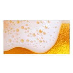 Beer Foam Texture Macro Liquid Bubble Satin Shawl 45  X 80  by Cemarart