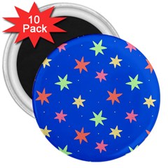 Background Star Darling Galaxy 3  Magnets (10 Pack)  by Maspions