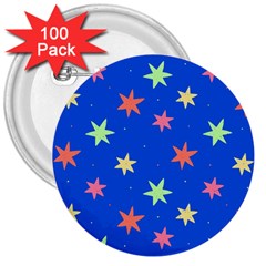 Background Star Darling Galaxy 3  Buttons (100 Pack) 