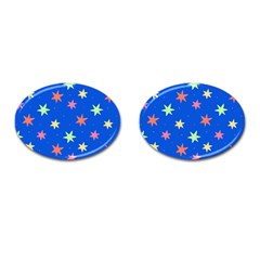 Background Star Darling Galaxy Cufflinks (oval)