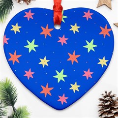 Background Star Darling Galaxy Heart Ornament (two Sides)