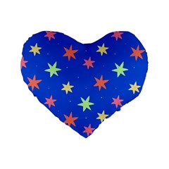 Background Star Darling Galaxy Standard 16  Premium Heart Shape Cushions