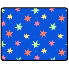 Background Star Darling Galaxy Two Sides Fleece Blanket (medium)