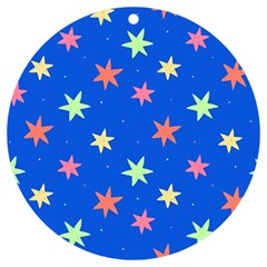 Background Star Darling Galaxy Uv Print Acrylic Ornament Round by Maspions