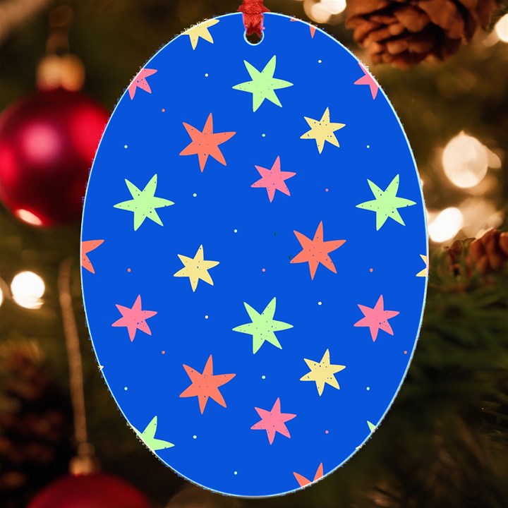 Background Star Darling Galaxy UV Print Acrylic Ornament Oval