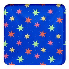 Background Star Darling Galaxy Square Glass Fridge Magnet (4 Pack)