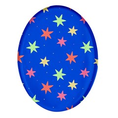 Background Star Darling Galaxy Oval Glass Fridge Magnet (4 Pack)