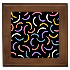 Abstract Pattern Wallpaper Framed Tile