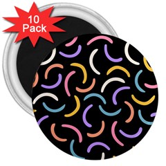 Abstract Pattern Wallpaper 3  Magnets (10 Pack) 