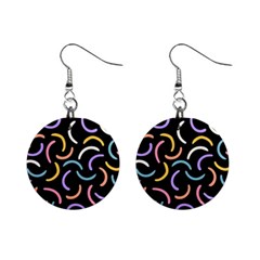 Abstract Pattern Wallpaper Mini Button Earrings