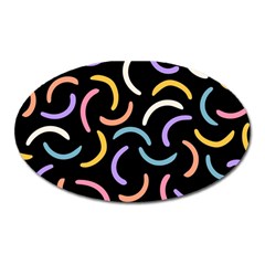 Abstract Pattern Wallpaper Oval Magnet