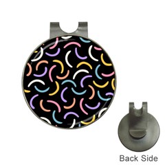 Abstract Pattern Wallpaper Hat Clips With Golf Markers